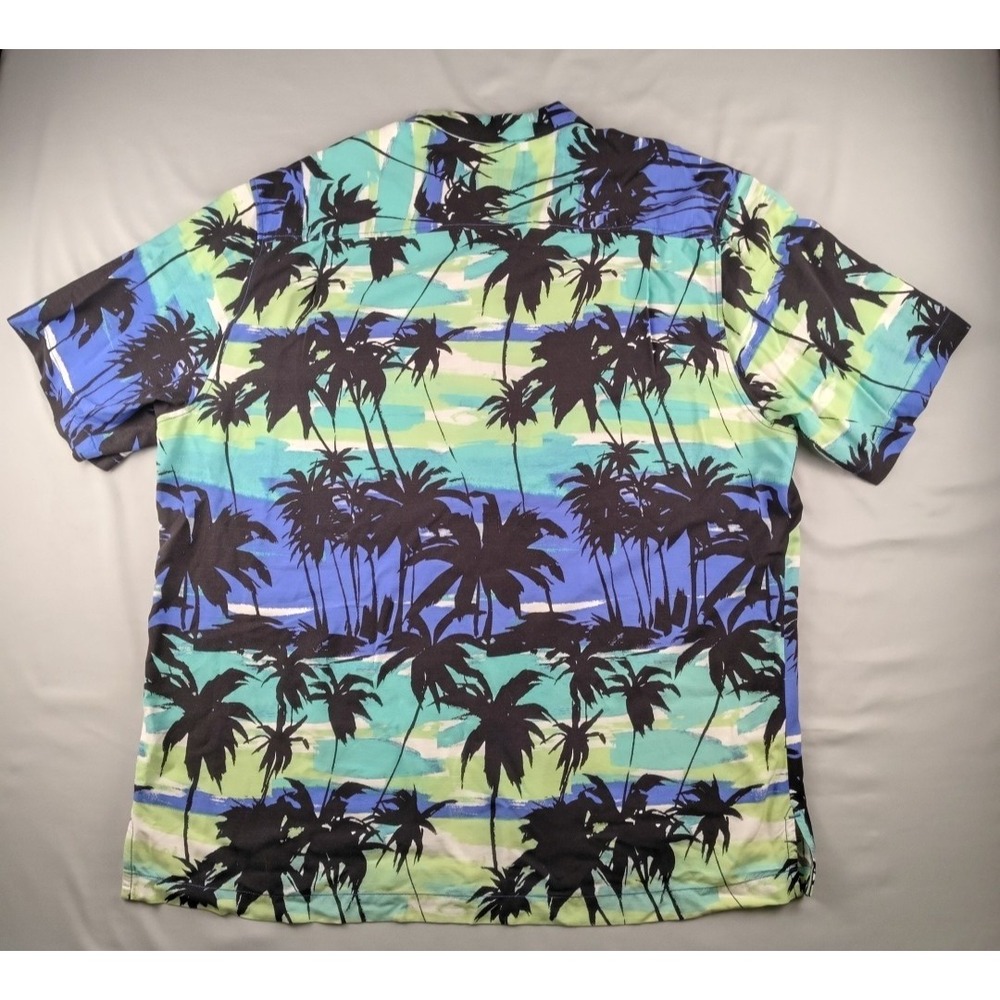 Tommy Bahama Veracruz Cay Shirt Mens XL Blue Palm Tree Hawaiian Beach Tropical - Picture 13 of 16